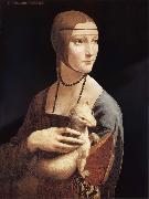 Lady with the ermine, LEONARDO da Vinci